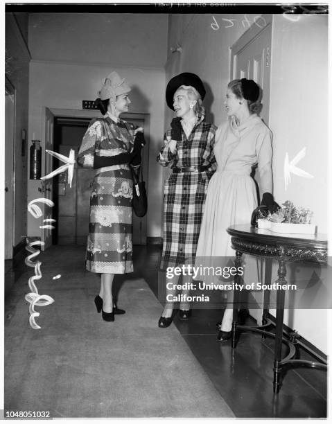 Society -- Friday Morning Club, 10 July 1951. Mrs R Boone Oliver;Mrs Cyril Hanlon;Mrs William H. Carnall;Mrs Arthur L Shellhorn;Mrs Carl T...