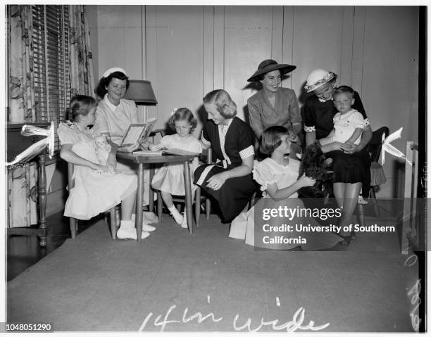 Society -- Friday Morning Club, 10 July 1951. Mrs R Boone Oliver;Mrs Cyril Hanlon;Mrs William H. Carnall;Mrs Arthur L Shellhorn;Mrs Carl T...