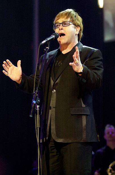 Elton John during TNT All-Star Tribute to Brian Wilson at Radio City Music Hall in New York City, New York, United States.
