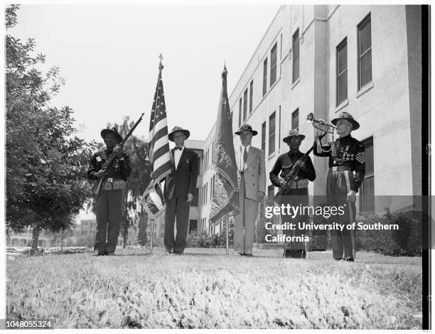 Manilla Day, 12 August 1951. Temple P Thornton -- 70 years;Perlis E Coffin -- 75 years;Dr. W.F O'Hanlon -- 72 years;John Farrell -- 73 years;William...