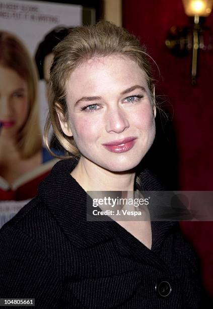 Renee Zellweger during "Bridget Jones's Diary" Premiere at Ziegfeld Theater in New York City, New York, United States.