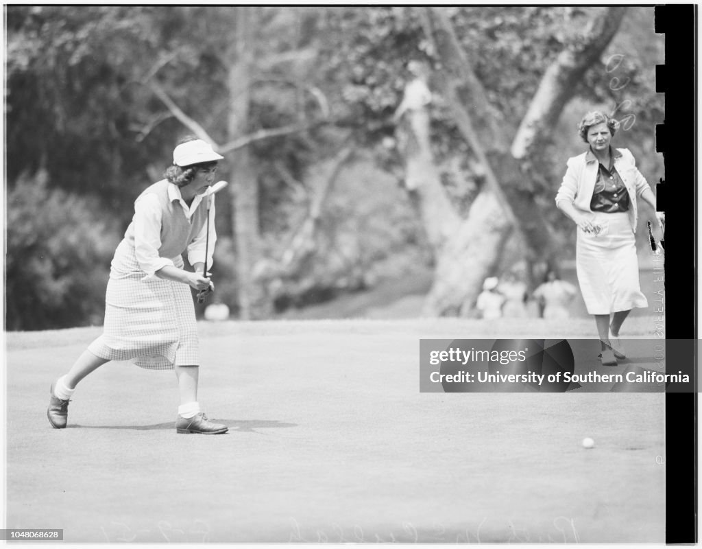 Women's Invitational Golf Tourney, Riviera, 1951