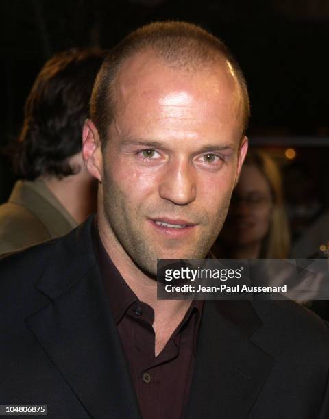 Jason Statham during "The Transporter" Premiere at Mann Village Theater in Westwood, California, United States.