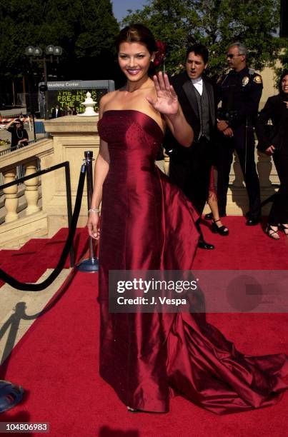 Ali Landry during The 2001 ALMA Awards - Arrivals at Pasadena Civic Auditorium in Pasadena, California, United States.