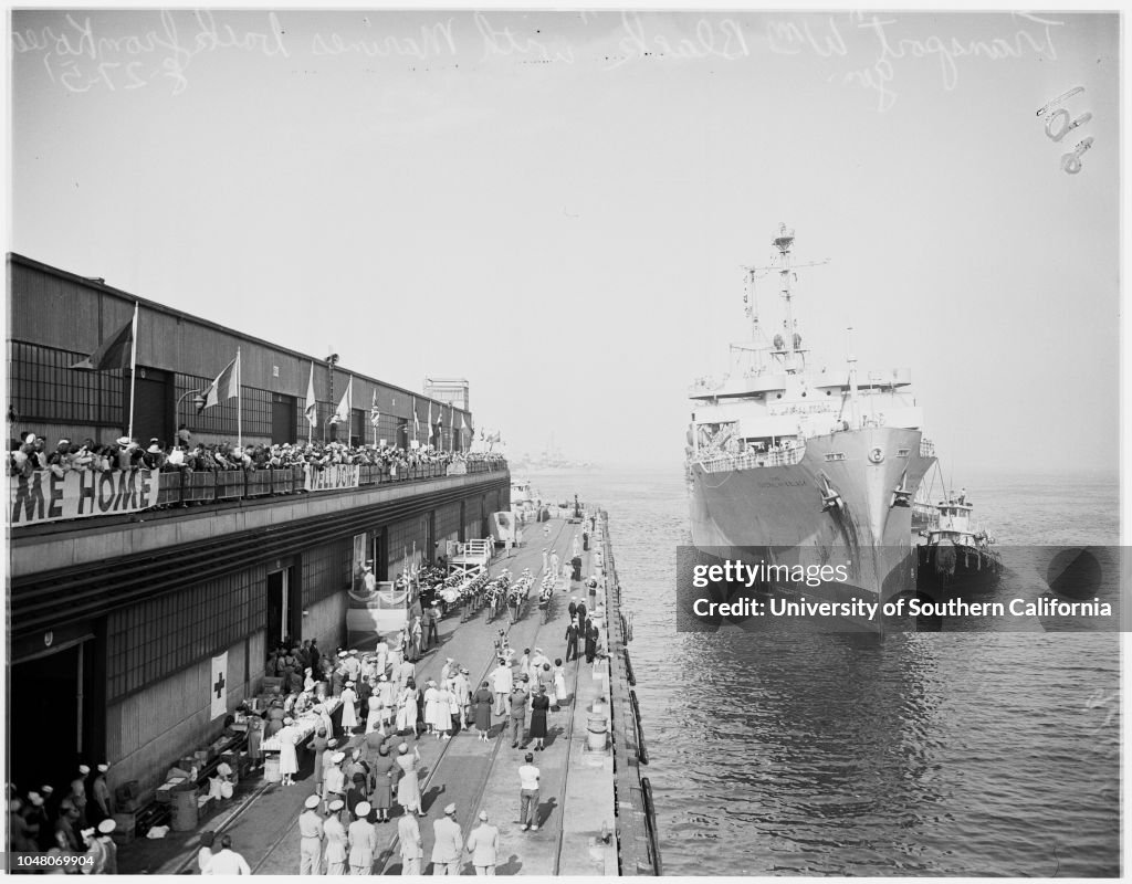 Marines return from Korea (San Diego), 1951