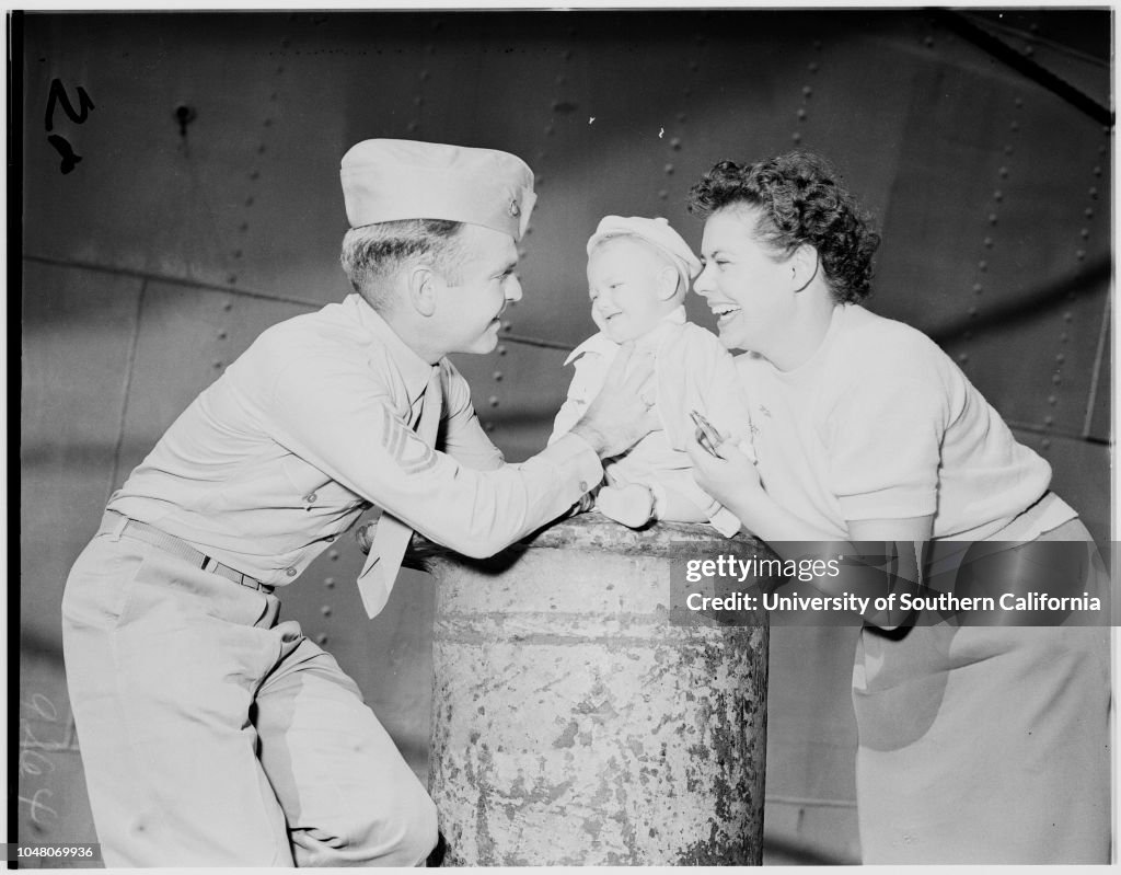 Marines return from Korea (San Diego), 1951