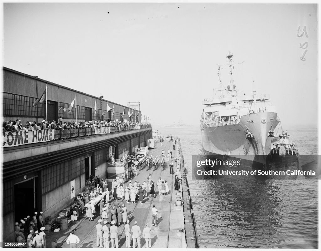 Marines return from Korea (San Diego), 1951