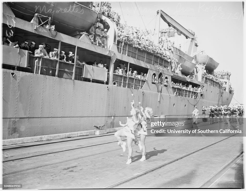 Marines return from Korea (San Diego), 1951