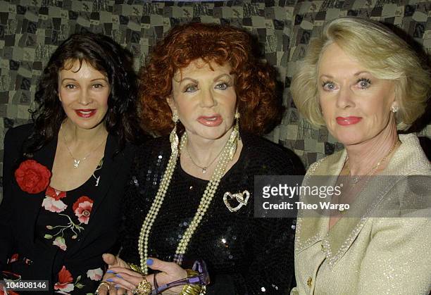 Jaid Barrymore, Jackie Stallone & Tippi Hedren during Celebrity Moms and greetNwin Kick Off Mothers Day at One51 at One51 in New York City, New York,...
