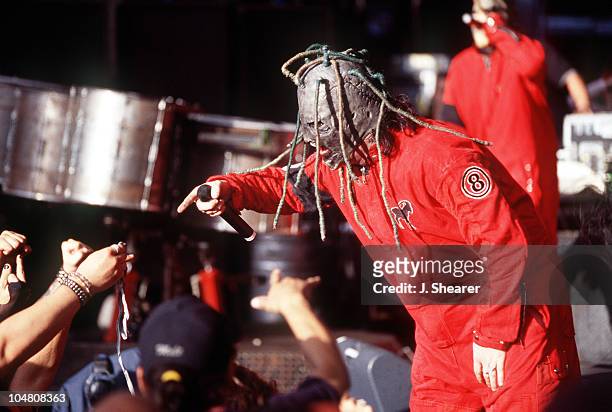 Slipknot - Corey Taylor during Slipknot Performing At Ozzfest 2001 at Shoreline Amphitheatre in Mountain View, California, United States.