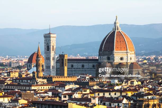 city panorama view, florence, italy - florence ��ストックフォトと画像