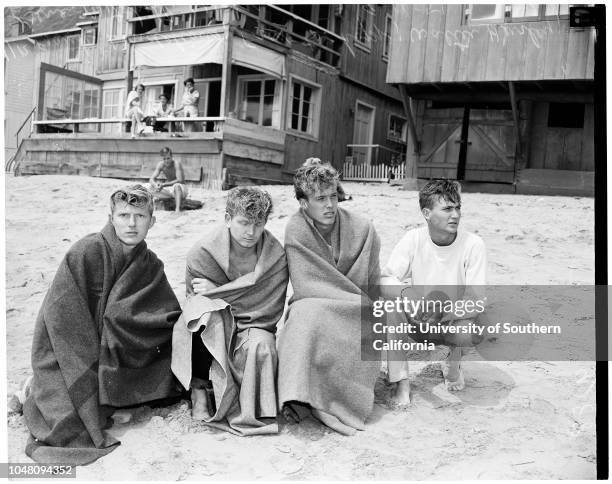 Boat burns, 'White Star', 11 September 1951. Frank Londelius -- 20 years;Fred Tschopp -- 20 years;Walter Hurley -- 20 years;Gene Mitchell -- 21 years...