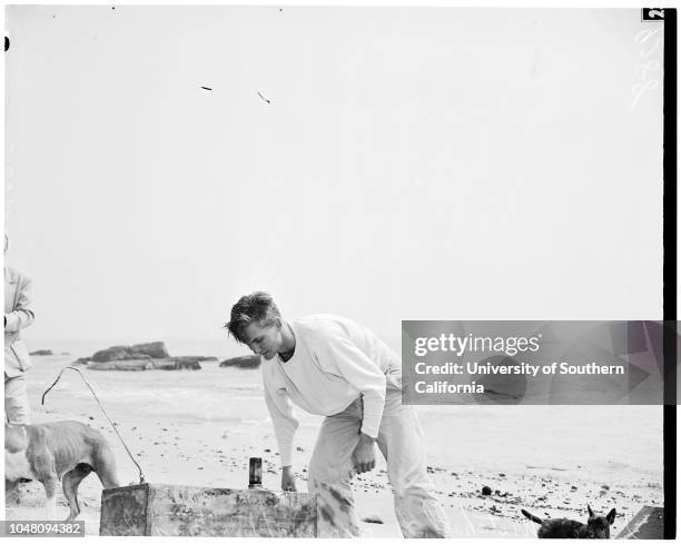 Boat burns, 'White Star', 11 September 1951. Frank Londelius -- 20 years;Fred Tschopp -- 20 years;Walter Hurley -- 20 years;Gene Mitchell -- 21 years...