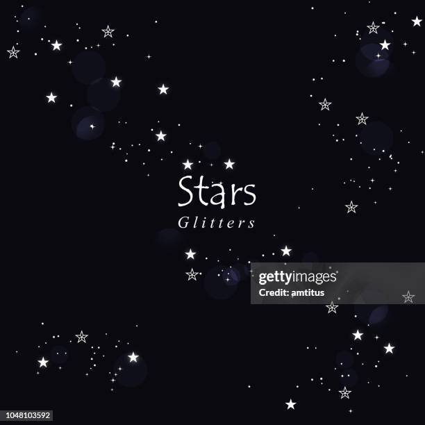 stars glitters - spark concept stock illustrations