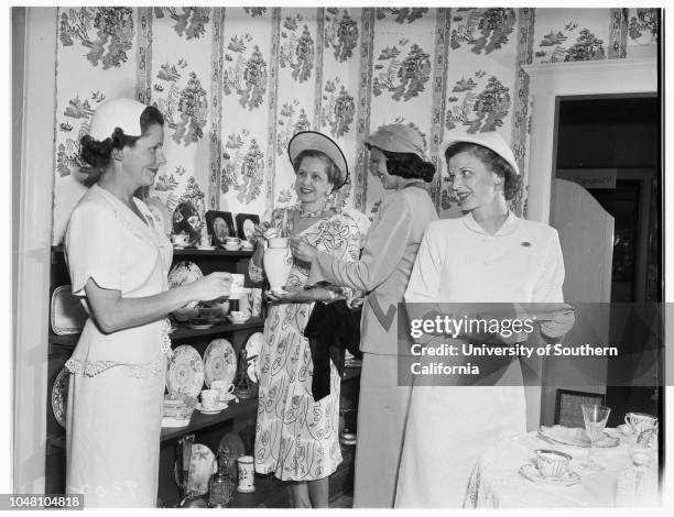 Society...Assistance League, 14 August 1951. Mrs Ralph Gaston;John Smith, 8;Mike Levy, 9;Mrs James Crosby;Julius Levine, 11;Mrs Frederick Klenck;Mrs...