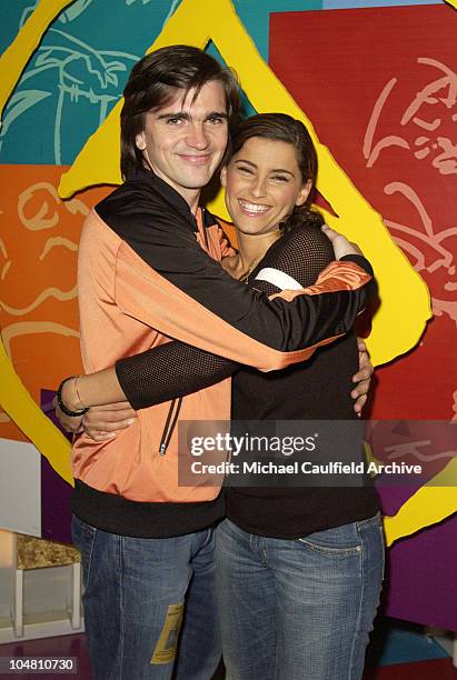 Juanes and Nelly Furtado during 3rd Annual Latin GRAMMY Awards - Rehearsals - Day 1 at The Kodak Theatre in Hollywood, California, United States.