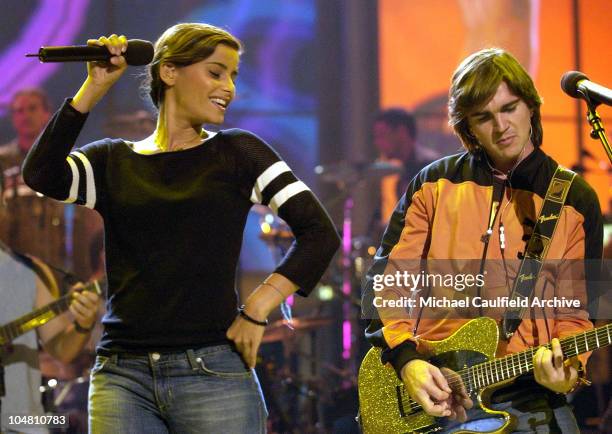 Nelly Furtado and Juanes during 3rd Annual Latin GRAMMY Awards - Rehearsals - Day 1 at The Kodak Theatre in Hollywood, California, United States.