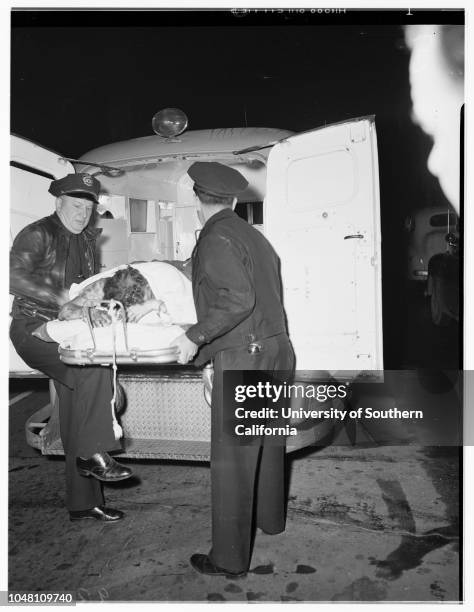 Attempt suicide and explosion,...319 1/2 South Catalina Avenue, 09 September 1951. Robert Lindberg ;Schubert Horatio ;Joe Roder .;Caption slip reads:...