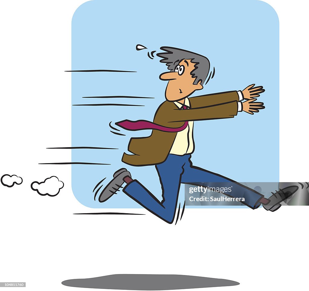 Run From Escape Running High-Res Vector Graphic - Getty Images