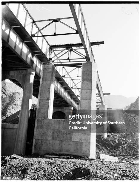 Piru Gorge Road, 27 September 1951. Adolph Bauer;A Teichert and Sons;John F Smith;George W Smith;C.J McCullough;Luther F Hamilton .;Caption slip...