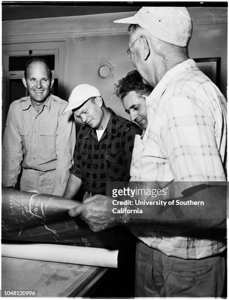 Piru Gorge Road, 27 September 1951. Adolph Bauer;A Teichert and Sons;John F Smith;George W Smith;C.J McCullough;Luther F Hamilton .;Caption slip...