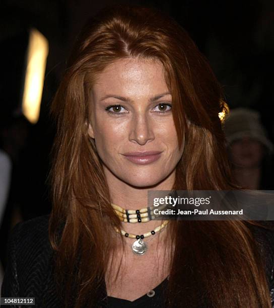 Angie Everhart during Launch Party for Xbox Live - Arrivals at Peek at The Sunset Room in Hollywood, California, United States.