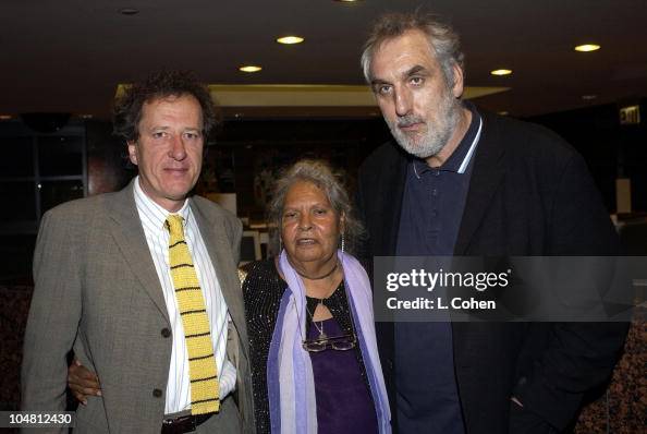 Doris Rushing Geoffrey Rush, author Doris Pilkington Garimara & director Phillip ...