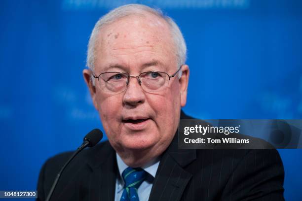 Kenneth Starr, former independent counsel, participates in a discussion at The Heritage Foundation titled "The Power and Limits of Special Counsels,"...