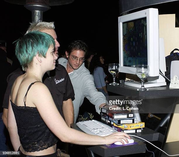 Partygoers during "Rock The SIMS" Online Launch Party at Private Residence in Hollywood, California, United States.