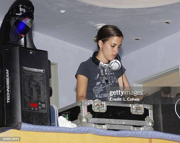 Samantha Ronson during "Rock The SIMS" Online Launch Party at Private Residence in Hollywood, California, United States.