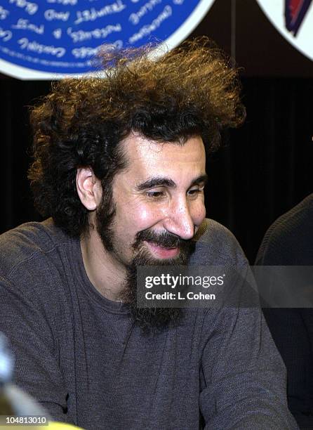System Of A Down-Serj Tankian during System Of A Down In-Store Appearance to Support Their New CD "Steal This Album" at Tower Records - Glendale...