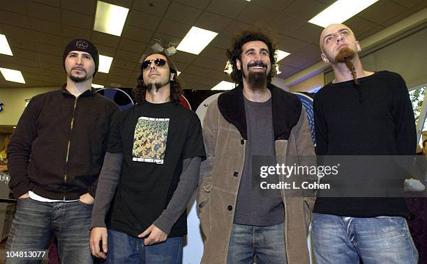 System Of A Down-John Dolmayan, Daron Malakian, Serj Tankian & Shavo Odadjian