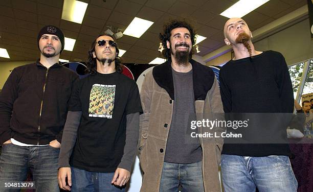 System Of A Down-John Dolmayan, Daron Malakian, Serj Tankian & Shavo Odadjian