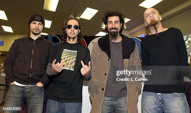 System Of A Down-John Dolmayan, Daron Malakian, Serj Tankian & Shavo Odadjian