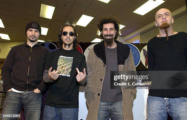 System Of A Down-John Dolmayan, Daron Malakian, Serj Tankian & Shavo Odadjian