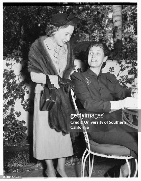 Junior League Rooms of Beverly Hills Hotel, 18 October 1951. David Frisina;Mrs Sheldon Paige Fay;Sinclair Lott;John Lott;John Barnett;Mrs Myron C...