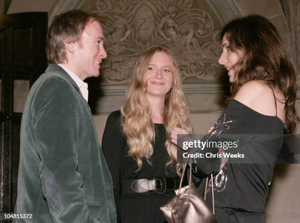 Andrew Durham, Elizabeth Stuart and Monique Bean during Earl Jeans Hosts Private Dinner Party at the Chateau Marmont at Chateau Marmont in West...