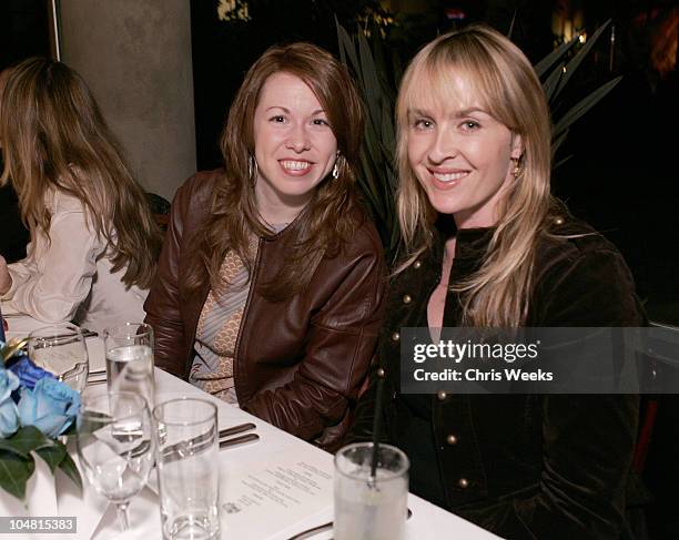 Nicki McKanne and Nicole Stuart during Earl Jeans Hosts Private Dinner Party at the Chateau Marmont at Chateau Marmont in West Hollywood, California,...