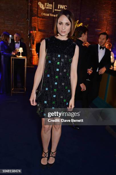 Tuppence Middleton attends the IWC Schaffhausen Filmmaker Bursary Award ceremony in association with the BFI at the Electric Light Station on October...