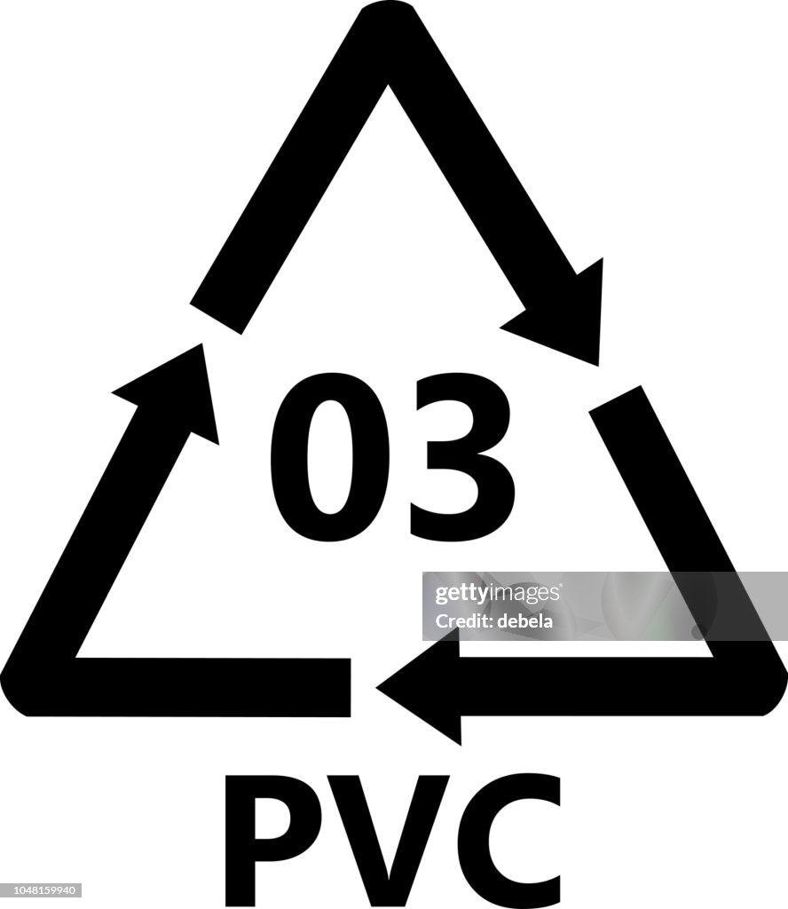 Is Pvc Sign Pvc Plastic Recycling Sign Polyvinyl Chloride High-Res Vector Graphic ...