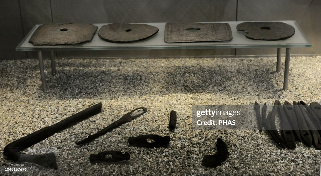 In the background, chandeliers