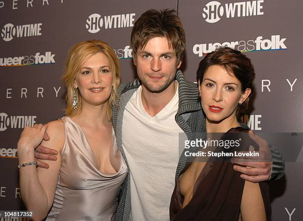 Thea Gill, Gale Harold & Michelle Clunie during Showtime Networks and Details Magazine Host Screening and Party to Launch the Queer as Folk and Perry...