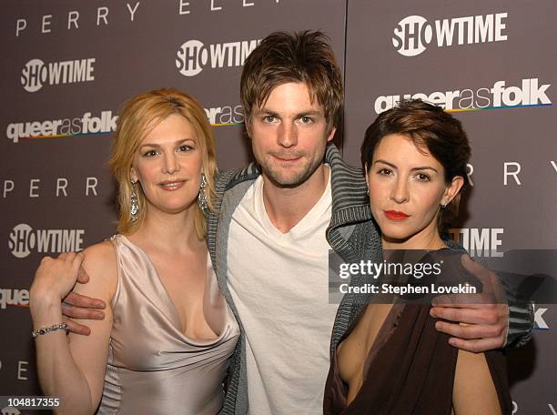 Thea Gill, Gale Harold & Michelle Clunie during Showtime Networks and Details Magazine Host Screening and Party to Launch the Queer as Folk and Perry...