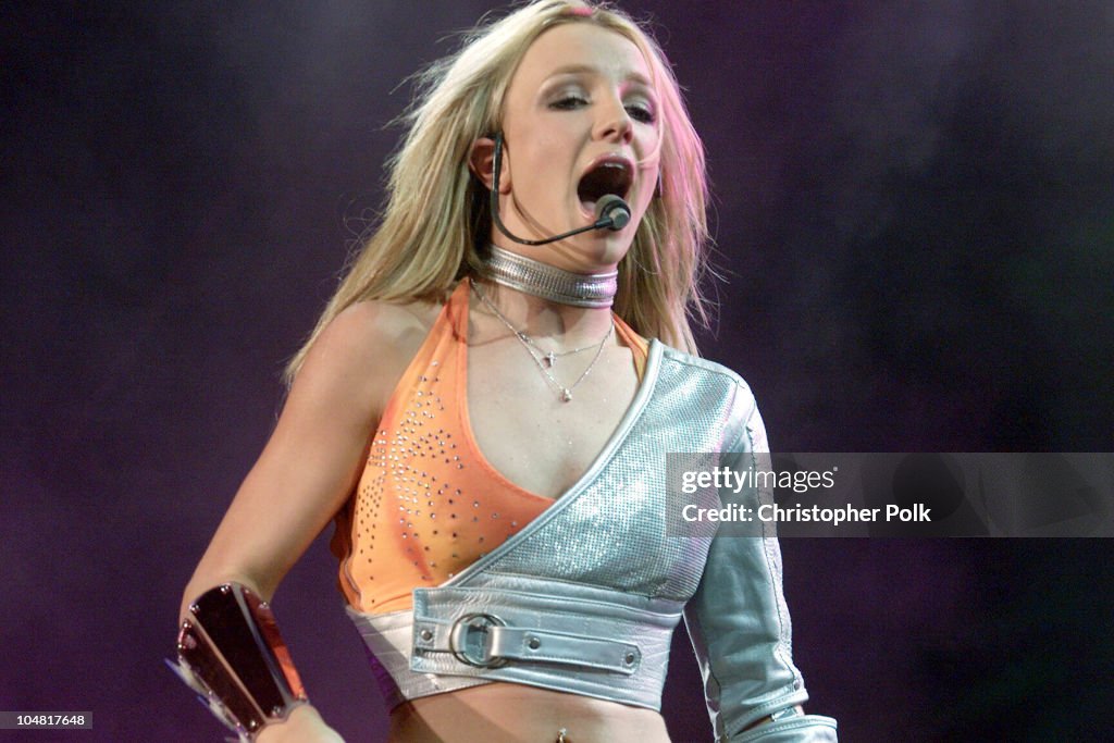 Britney Python Concert Britney Spears during Britney Spears in concert at Atlantic City ...