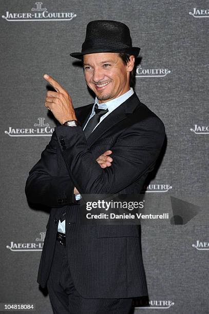 Actor Jeremy Renner attends the Jaeger-LeCoultre Party at the Teatro alle Tese during the 67th Venice International Film Festival on September 6,...