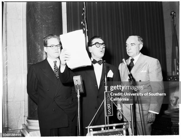 Bill of Rights, 11 December 1951. Wayne Strom ;Les Hill ;Ben Smith ;Eddie Cantor;Joe Crail;Harold A Henry ..