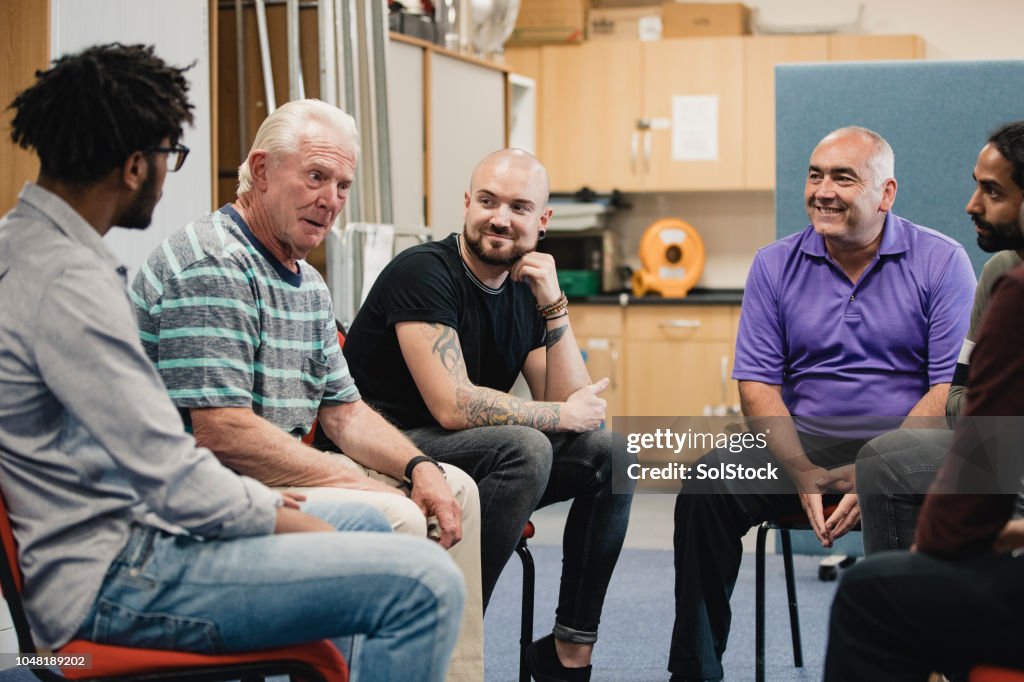 Men in a Support Group