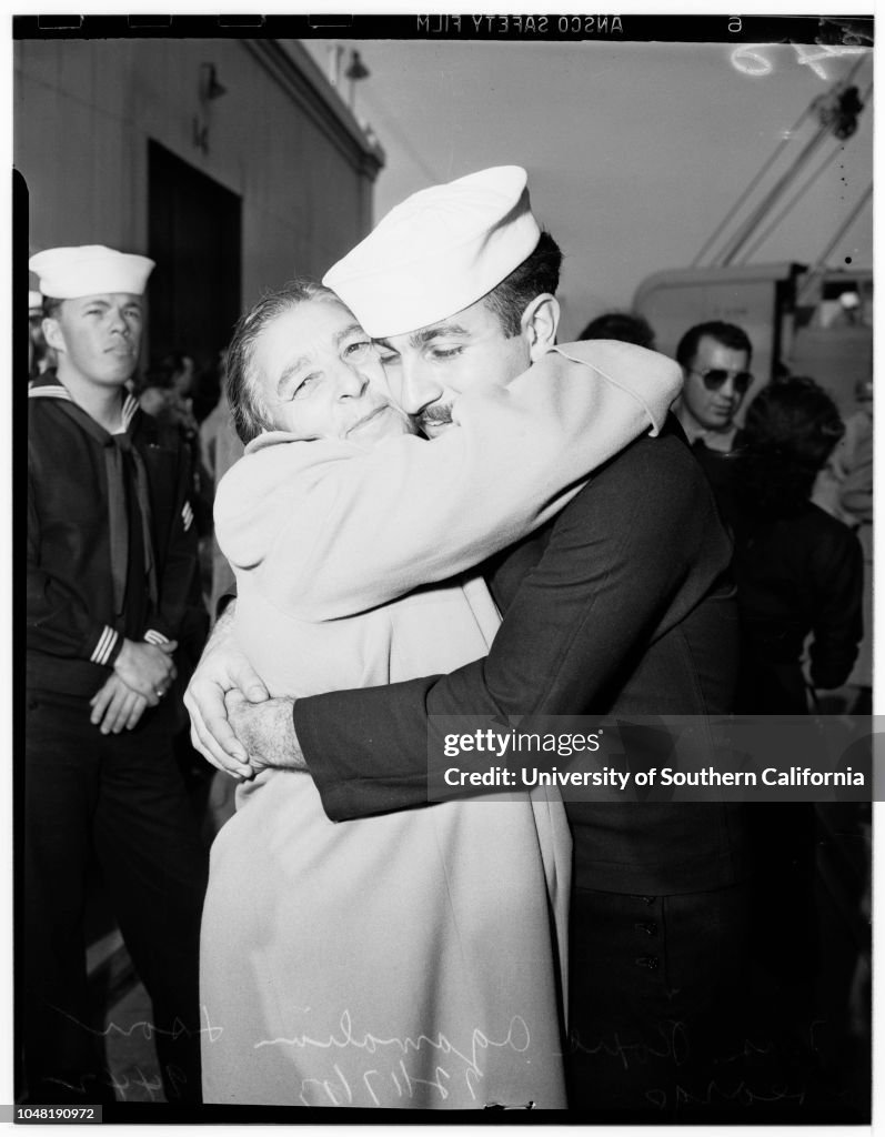 U. S. S. Los Angeles returns home from Korean waters, 1951