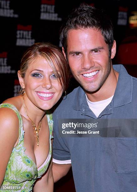 Jenna Lewis and guest during 2005 Stuff Style Awards - Mercury on the Red Carpet at Hollywood Roosevelt Hotel in Los Angeles, California, United...