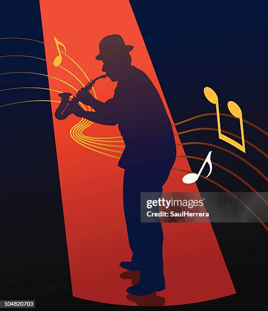 jazzman - free jazz stock illustrations